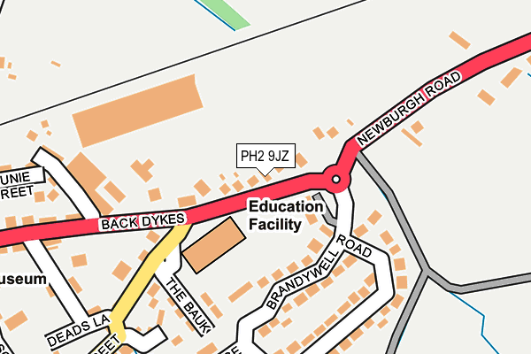 PH2 9JZ map - OS OpenMap – Local (Ordnance Survey)