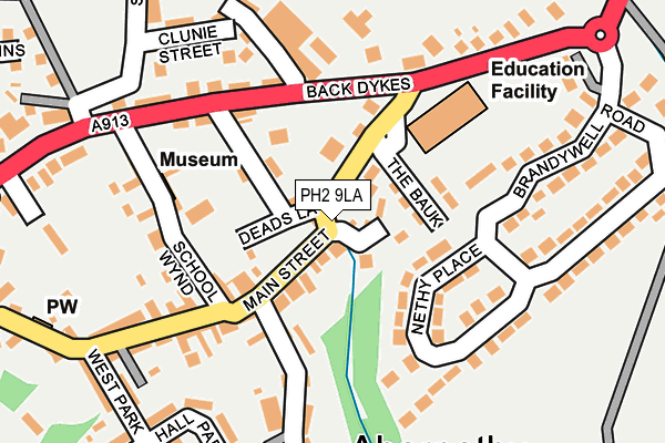 PH2 9LA map - OS OpenMap – Local (Ordnance Survey)