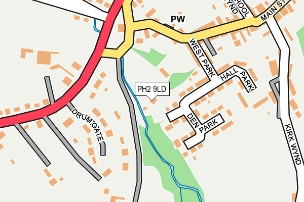 PH2 9LD map - OS OpenMap – Local (Ordnance Survey)