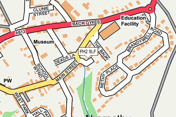 PH2 9LF map - OS OpenMap – Local (Ordnance Survey)