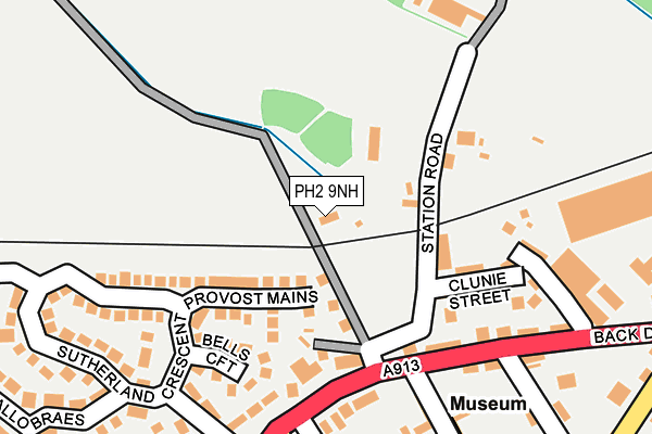 PH2 9NH map - OS OpenMap – Local (Ordnance Survey)