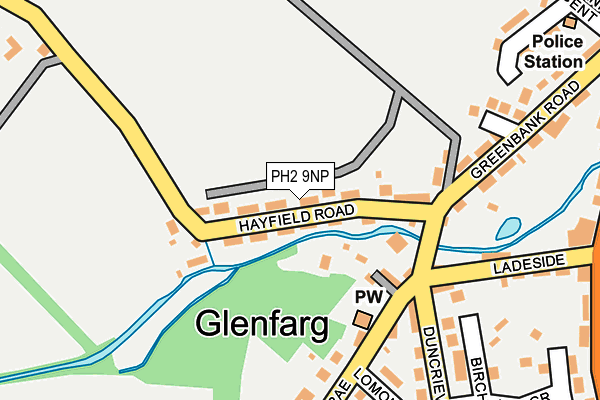 PH2 9NP map - OS OpenMap – Local (Ordnance Survey)