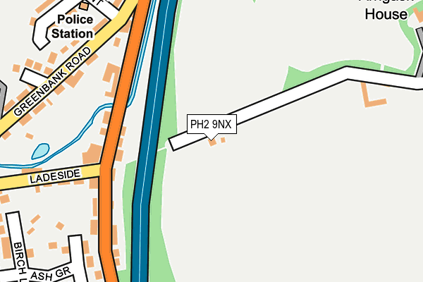 PH2 9NX map - OS OpenMap – Local (Ordnance Survey)
