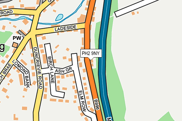 PH2 9NY map - OS OpenMap – Local (Ordnance Survey)