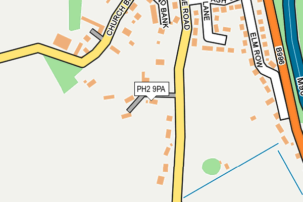 PH2 9PA map - OS OpenMap – Local (Ordnance Survey)