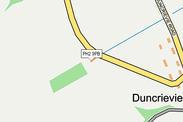 PH2 9PB map - OS OpenMap – Local (Ordnance Survey)