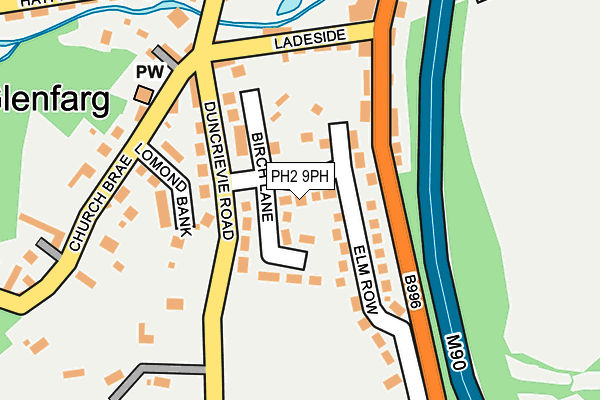 PH2 9PH map - OS OpenMap – Local (Ordnance Survey)