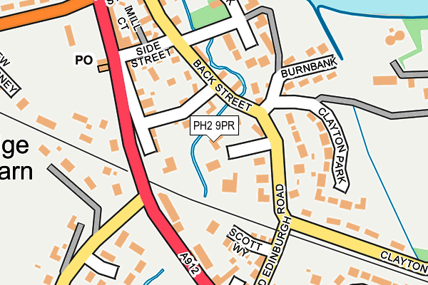 PH2 9PR map - OS OpenMap – Local (Ordnance Survey)