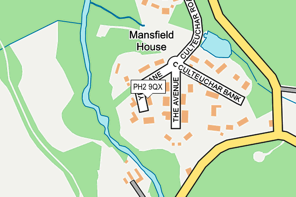 PH2 9QX map - OS OpenMap – Local (Ordnance Survey)