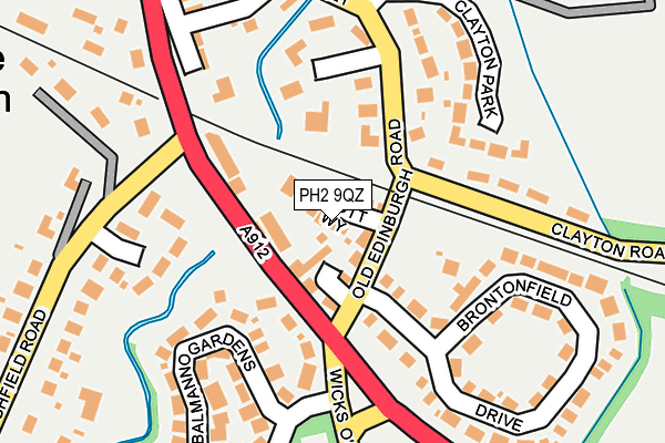 PH2 9QZ map - OS OpenMap – Local (Ordnance Survey)