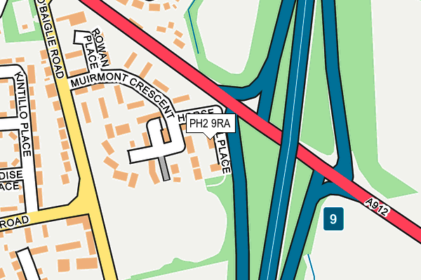 PH2 9RA map - OS OpenMap – Local (Ordnance Survey)