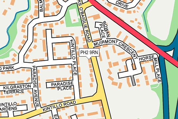 PH2 9RN map - OS OpenMap – Local (Ordnance Survey)
