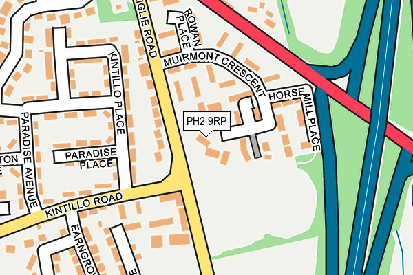 PH2 9RP map - OS OpenMap – Local (Ordnance Survey)