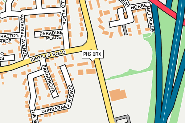 PH2 9RX map - OS OpenMap – Local (Ordnance Survey)