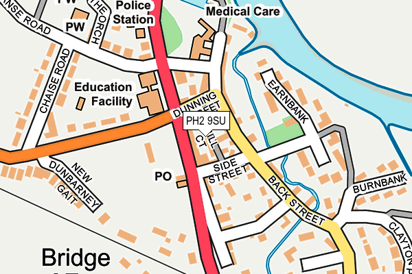 PH2 9SU map - OS OpenMap – Local (Ordnance Survey)
