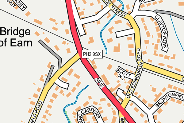 PH2 9SX map - OS OpenMap – Local (Ordnance Survey)