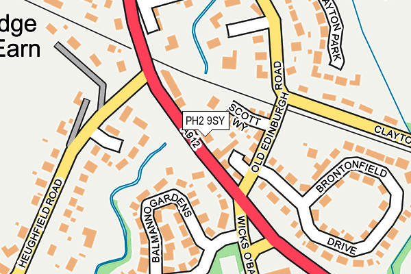 PH2 9SY map - OS OpenMap – Local (Ordnance Survey)
