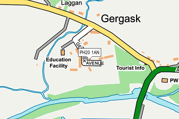 PH20 1AN map - OS OpenMap – Local (Ordnance Survey)