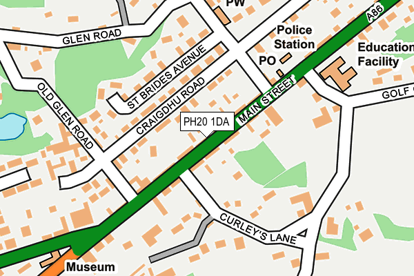 PH20 1DA map - OS OpenMap – Local (Ordnance Survey)