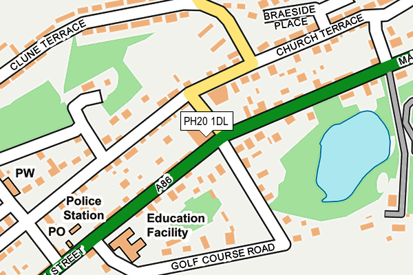 PH20 1DL map - OS OpenMap – Local (Ordnance Survey)