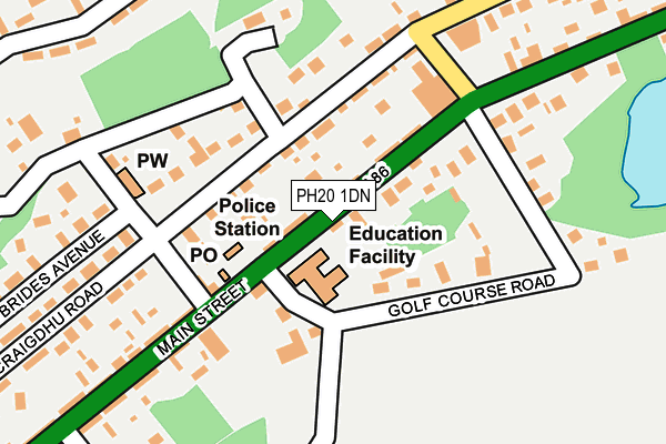 PH20 1DN map - OS OpenMap – Local (Ordnance Survey)