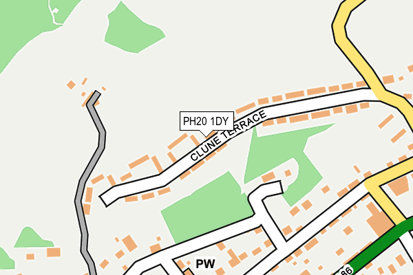 PH20 1DY map - OS OpenMap – Local (Ordnance Survey)