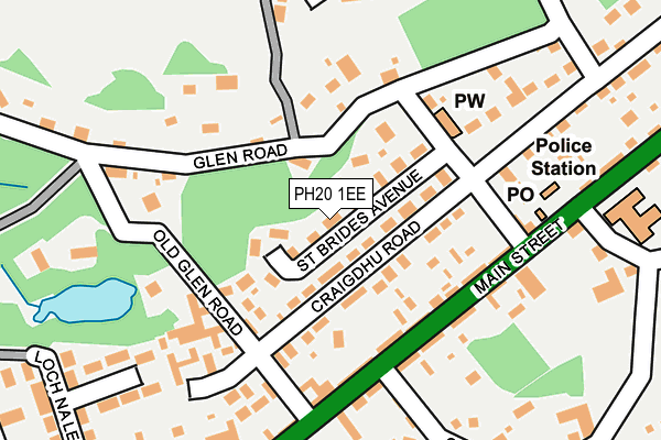 PH20 1EE map - OS OpenMap – Local (Ordnance Survey)