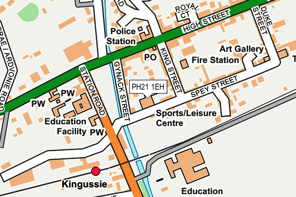 PH21 1EH map - OS OpenMap – Local (Ordnance Survey)
