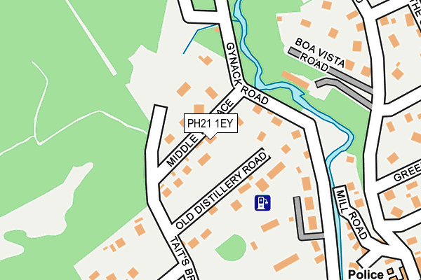 PH21 1EY map - OS OpenMap – Local (Ordnance Survey)