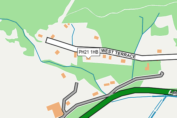 PH21 1HB map - OS OpenMap – Local (Ordnance Survey)