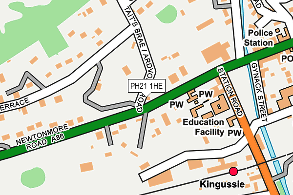 PH21 1HE map - OS OpenMap – Local (Ordnance Survey)