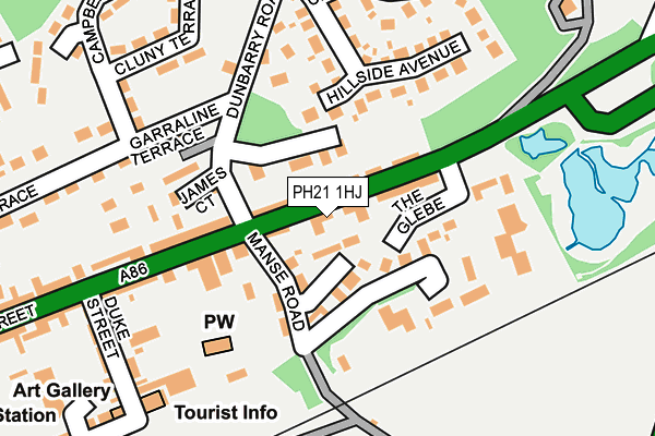 PH21 1HJ map - OS OpenMap – Local (Ordnance Survey)