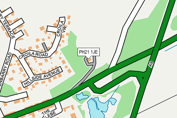 PH21 1JE map - OS OpenMap – Local (Ordnance Survey)