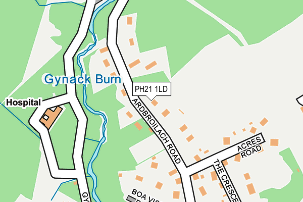 Map of S.A. BORTHWICK LIMITED at local scale
