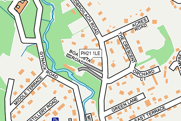 PH21 1LE map - OS OpenMap – Local (Ordnance Survey)