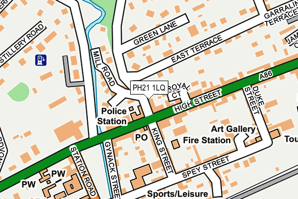 PH21 1LQ map - OS OpenMap – Local (Ordnance Survey)