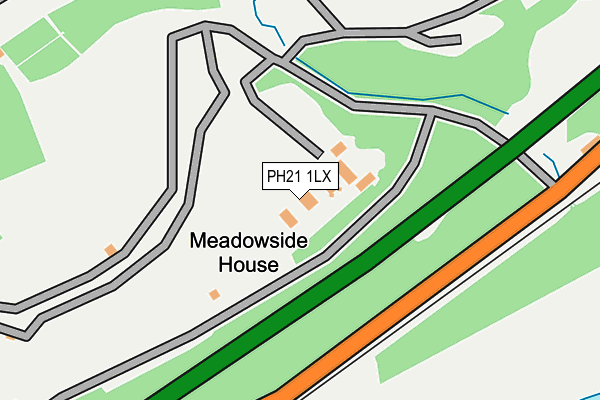PH21 1LX map - OS OpenMap – Local (Ordnance Survey)
