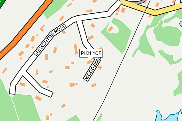 PH21 1QF map - OS OpenMap – Local (Ordnance Survey)