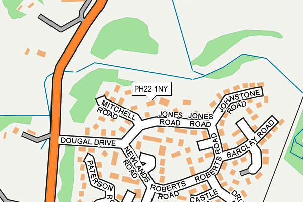 PH22 1NY map - OS OpenMap – Local (Ordnance Survey)