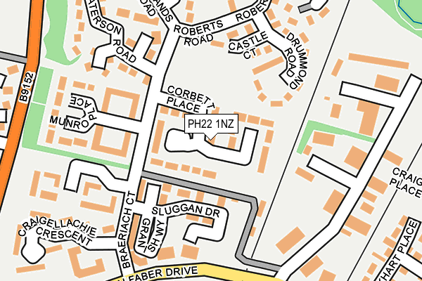 PH22 1NZ map - OS OpenMap – Local (Ordnance Survey)