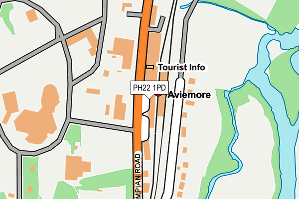 Map of AVIEMORE GRILL LTD at local scale