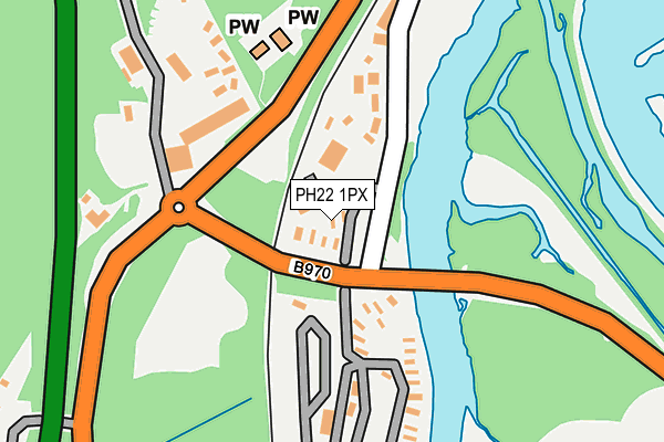 PH22 1PX map - OS OpenMap – Local (Ordnance Survey)