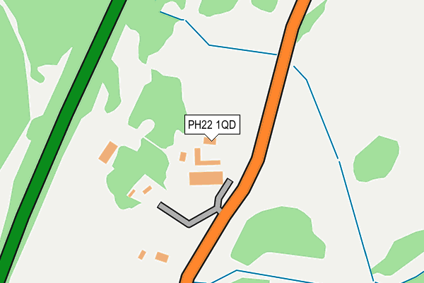 PH22 1QD map - OS OpenMap – Local (Ordnance Survey)