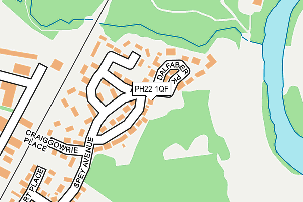 PH22 1QF map - OS OpenMap – Local (Ordnance Survey)