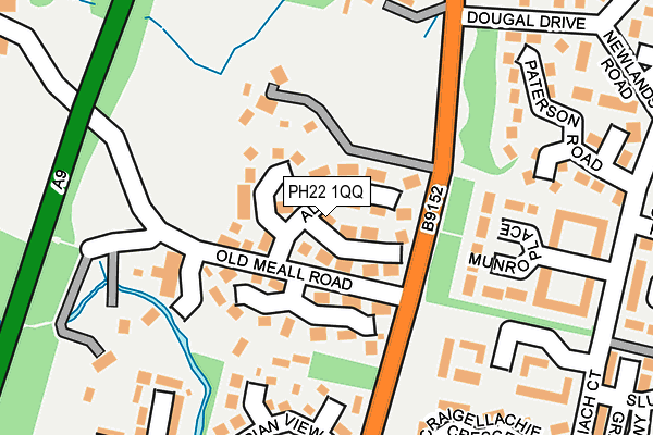 PH22 1QQ map - OS OpenMap – Local (Ordnance Survey)