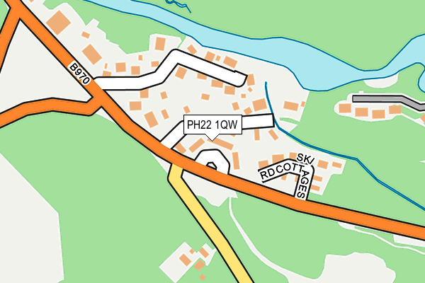 PH22 1QW map - OS OpenMap – Local (Ordnance Survey)
