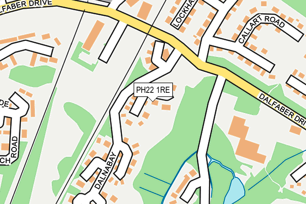 PH22 1RE map - OS OpenMap – Local (Ordnance Survey)