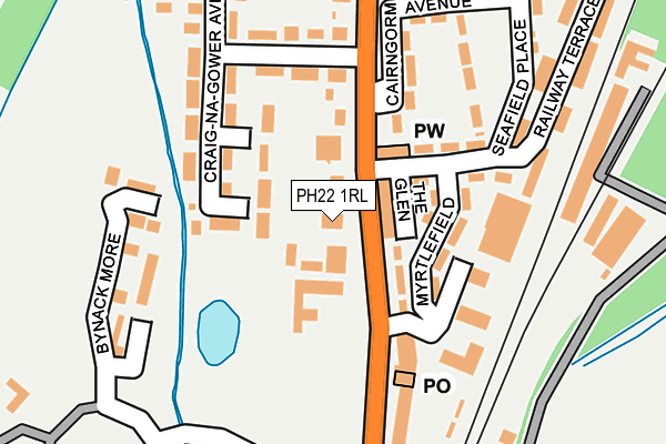 PH22 1RL map - OS OpenMap – Local (Ordnance Survey)
