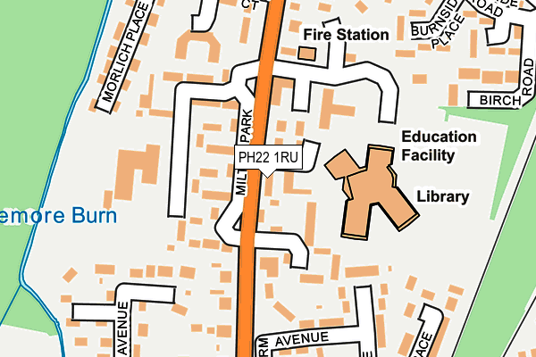 PH22 1RU map - OS OpenMap – Local (Ordnance Survey)