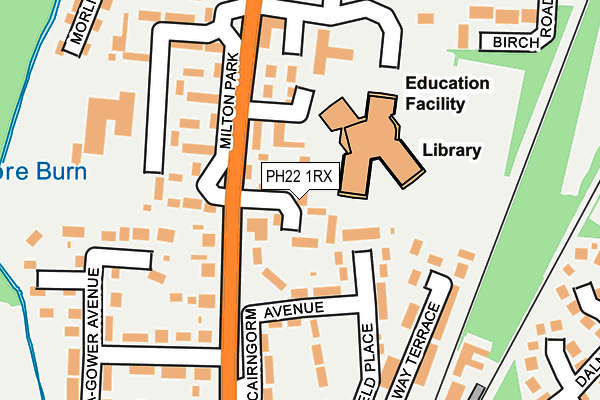 PH22 1RX map - OS OpenMap – Local (Ordnance Survey)